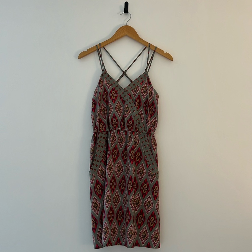 Strappy Casual Wrap Dress w/ Pockets & Adjustable Straps